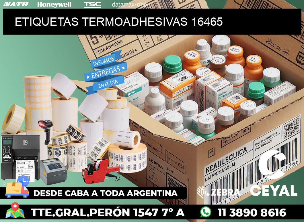 ETIQUETAS TERMOADHESIVAS 16465