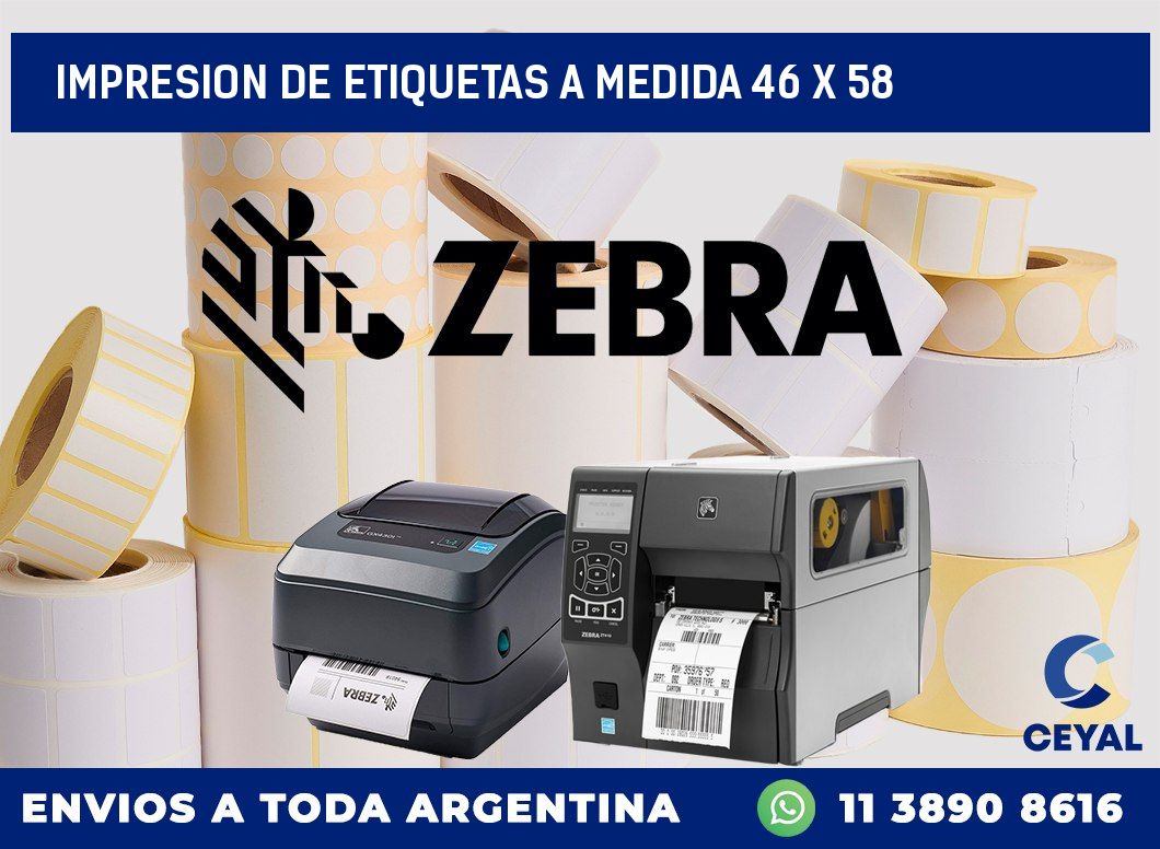 IMPRESION DE ETIQUETAS A MEDIDA 46 x 58