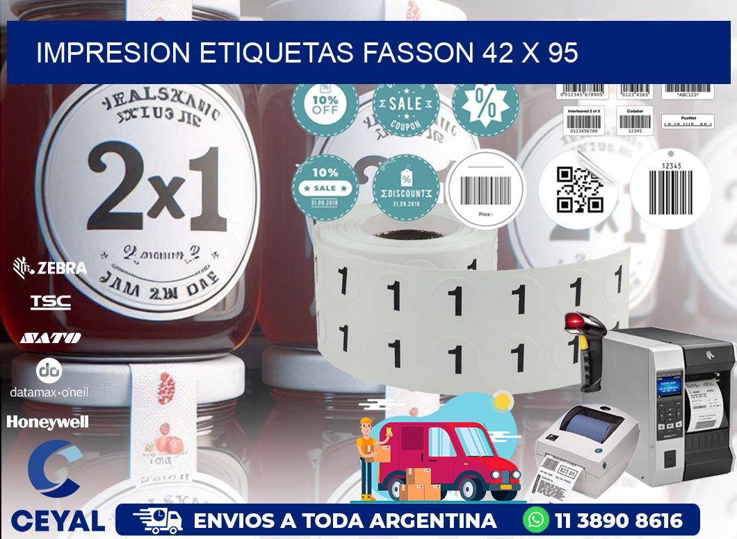 IMPRESION ETIQUETAS FASSON 42 x 95