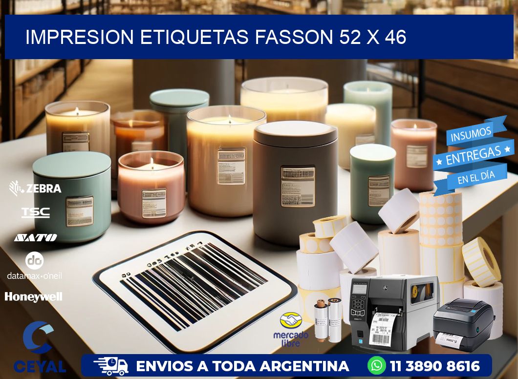 IMPRESION ETIQUETAS FASSON 52 x 46
