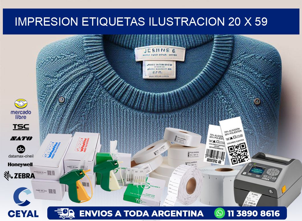 IMPRESION ETIQUETAS ILUSTRACION 20 x 59