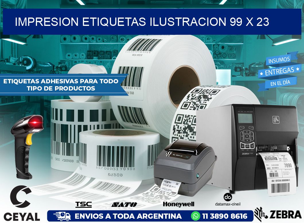 IMPRESION ETIQUETAS ILUSTRACION 99 x 23