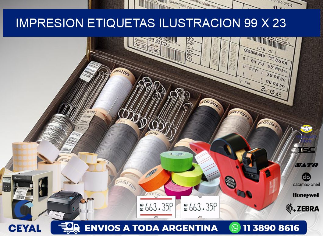 IMPRESION ETIQUETAS ILUSTRACION 99 x 23