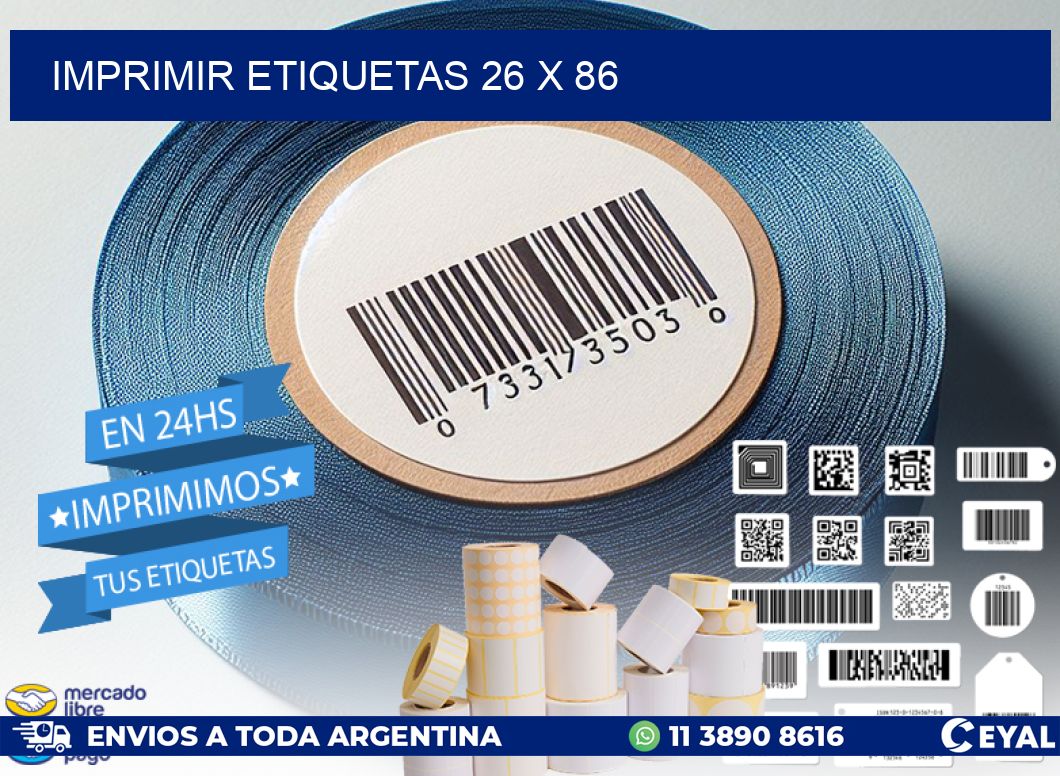 IMPRIMIR ETIQUETAS 26 x 86