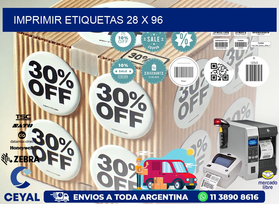 IMPRIMIR ETIQUETAS 28 x 96