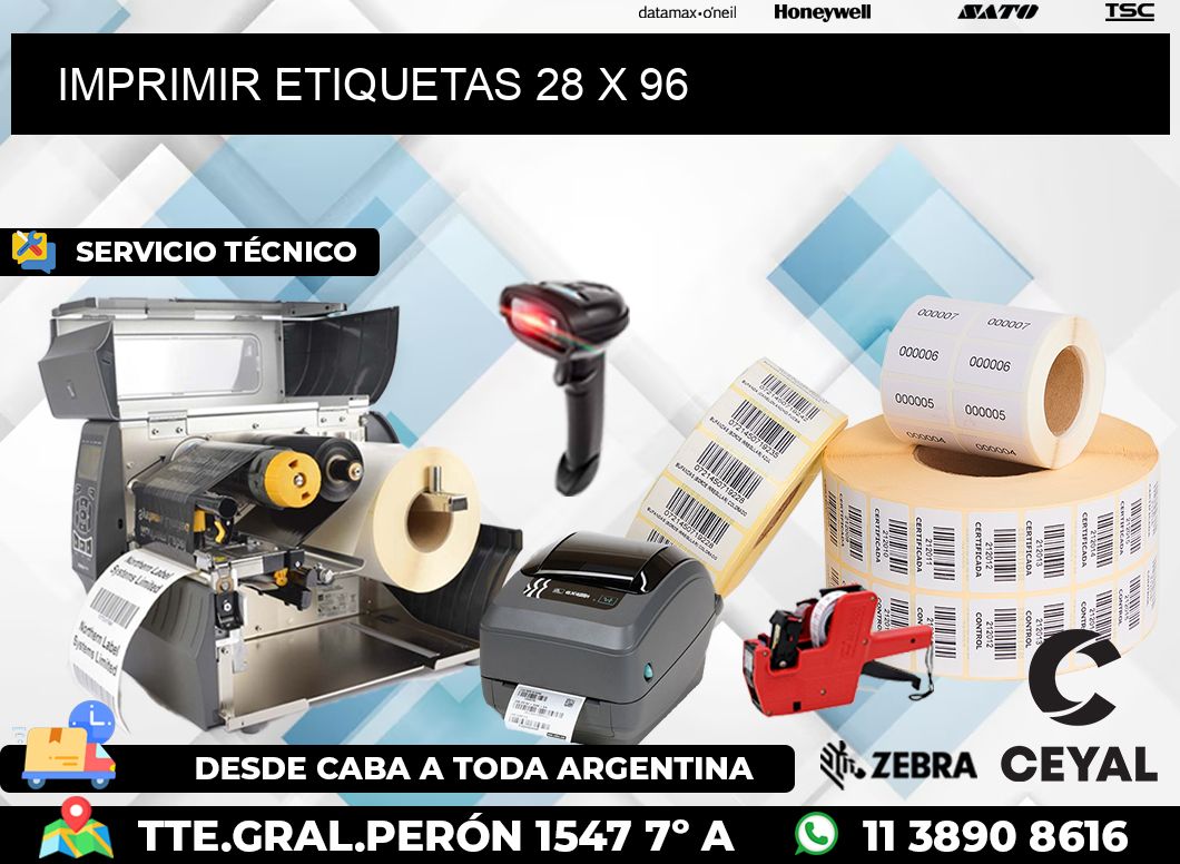 IMPRIMIR ETIQUETAS 28 x 96