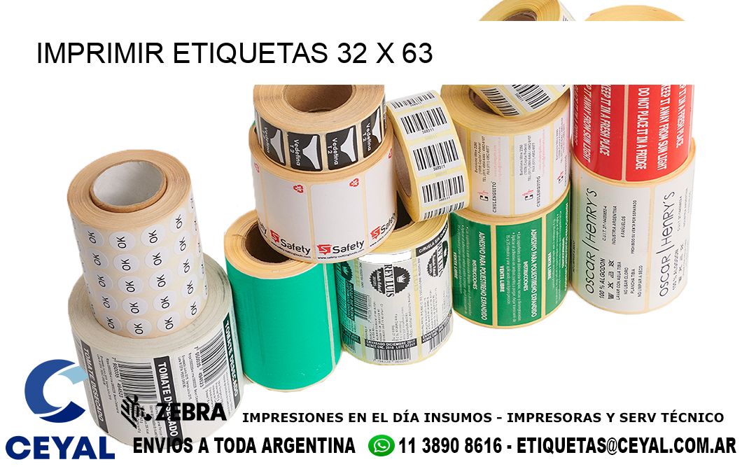 IMPRIMIR ETIQUETAS 32 x 63