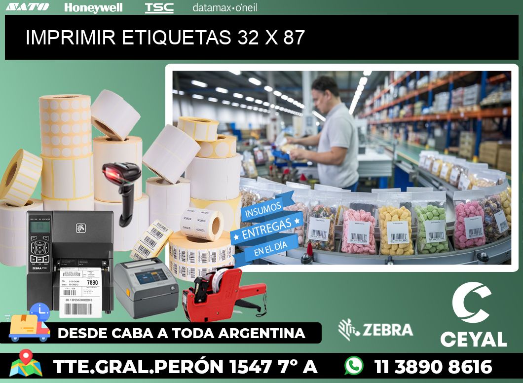 IMPRIMIR ETIQUETAS 32 x 87