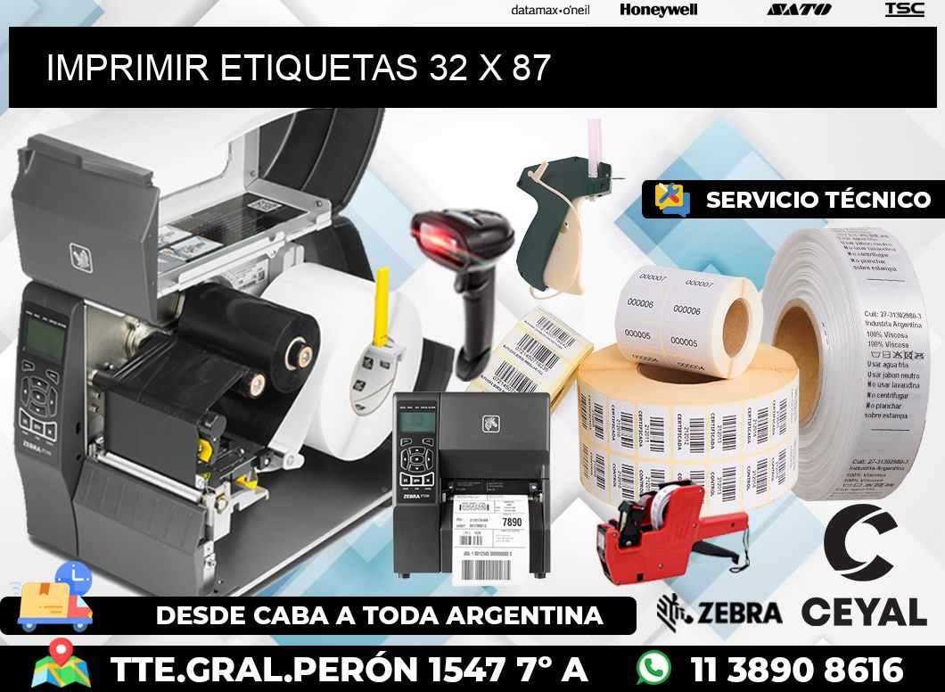 IMPRIMIR ETIQUETAS 32 x 87