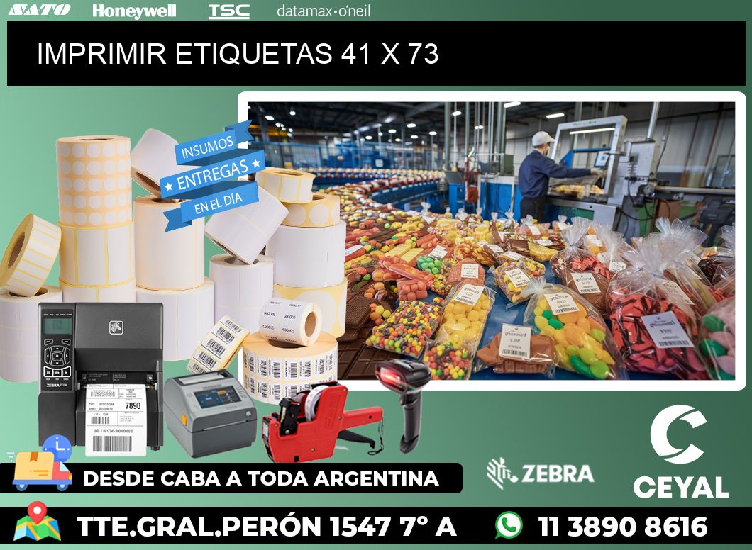 IMPRIMIR ETIQUETAS 41 x 73
