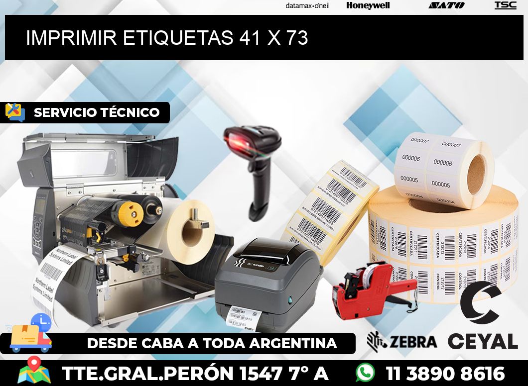 IMPRIMIR ETIQUETAS 41 x 73
