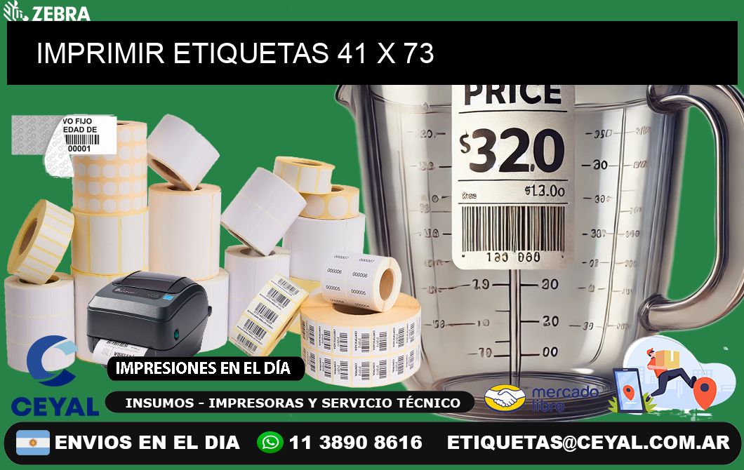 IMPRIMIR ETIQUETAS 41 x 73