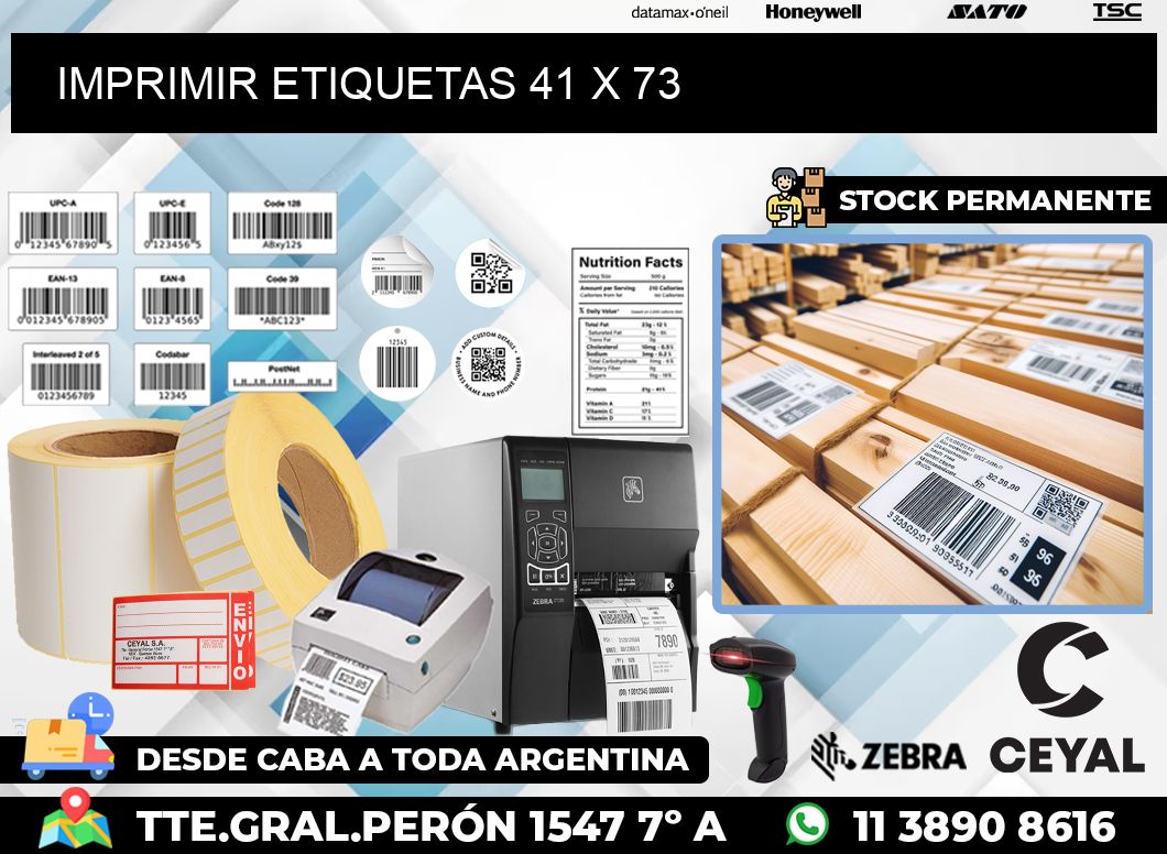 IMPRIMIR ETIQUETAS 41 x 73