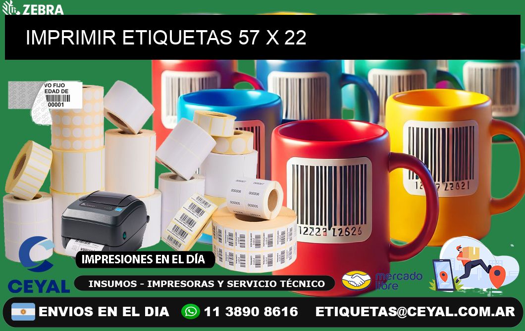 IMPRIMIR ETIQUETAS 57 x 22