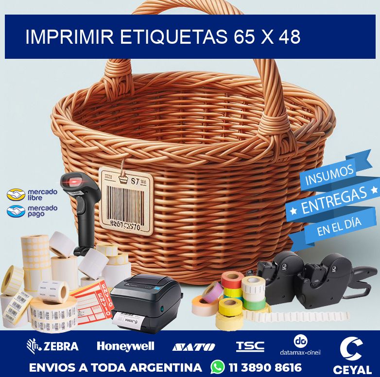 IMPRIMIR ETIQUETAS 65 x 48