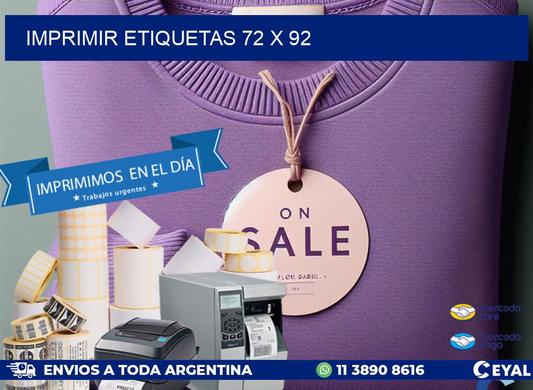 IMPRIMIR ETIQUETAS 72 x 92