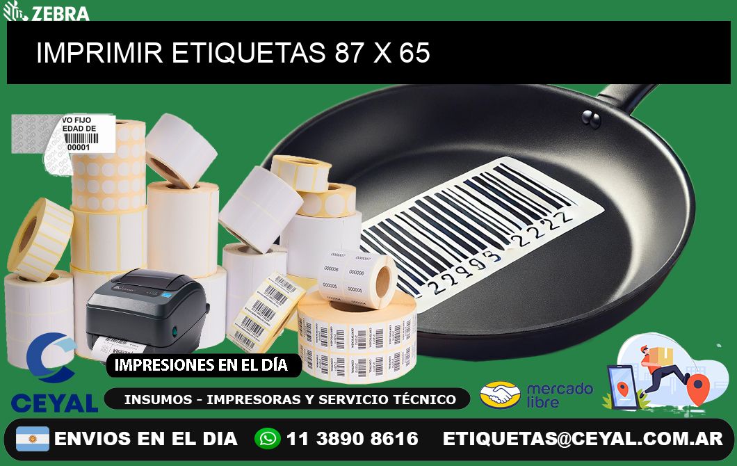 IMPRIMIR ETIQUETAS 87 x 65