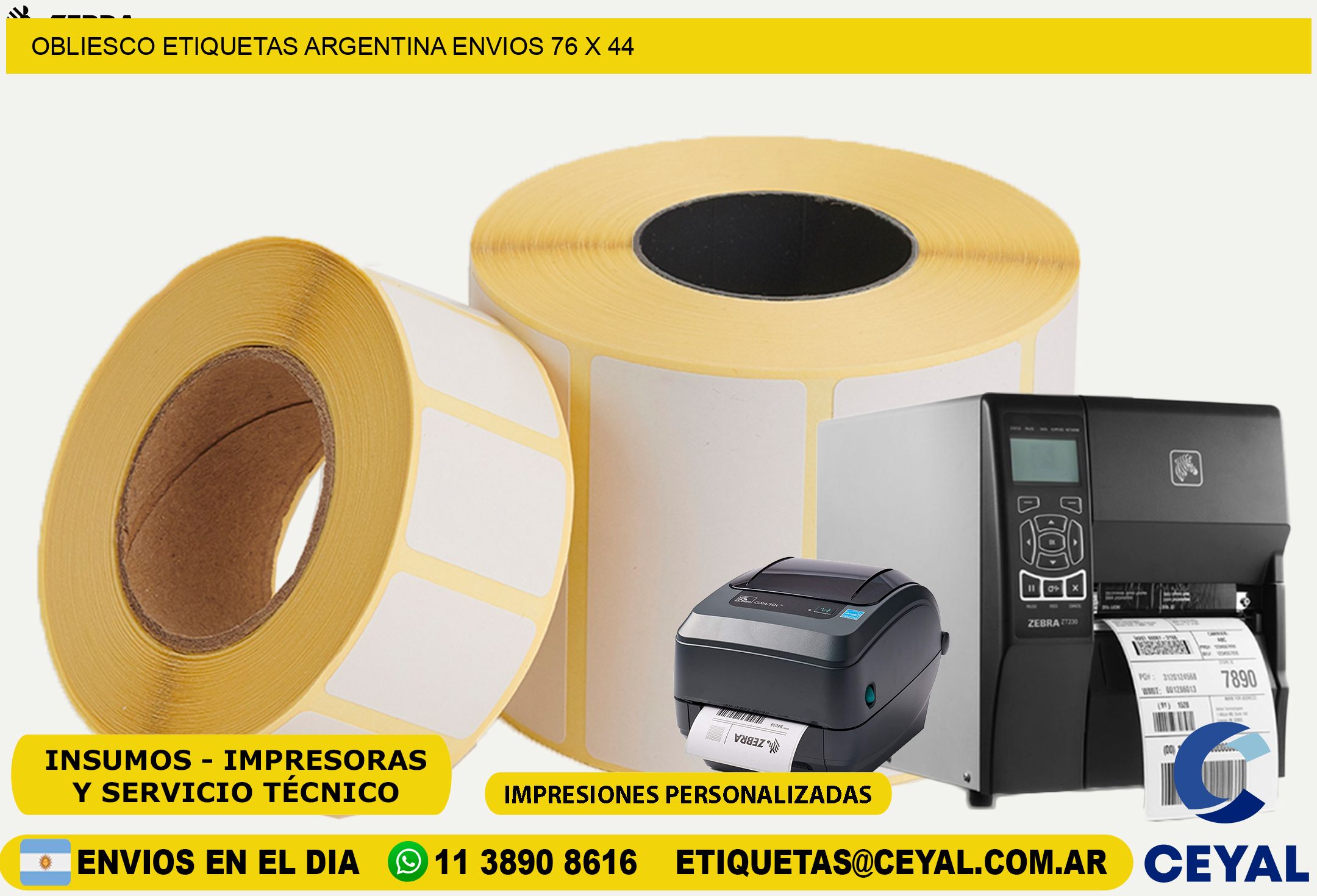 OBLIESCO ETIQUETAS ARGENTINA ENVIOS 76 x 44