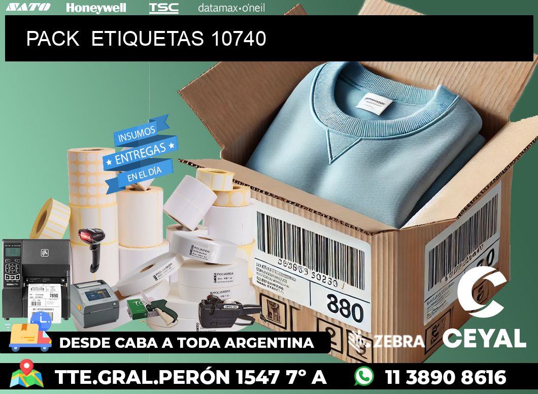 PACK ETIQUETAS 10740