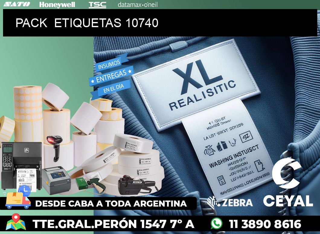 PACK ETIQUETAS 10740