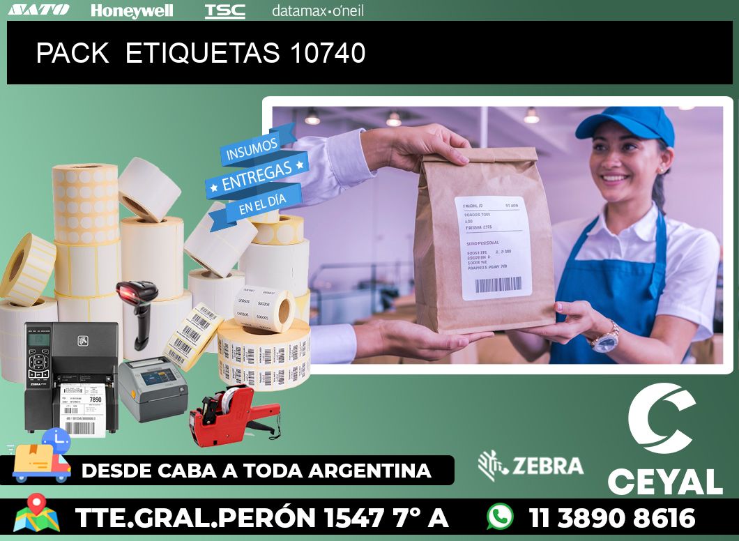 PACK ETIQUETAS 10740