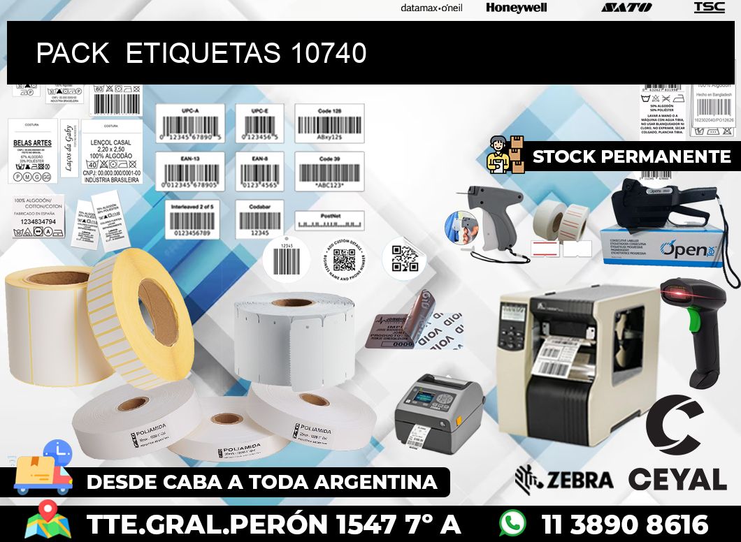 PACK ETIQUETAS 10740