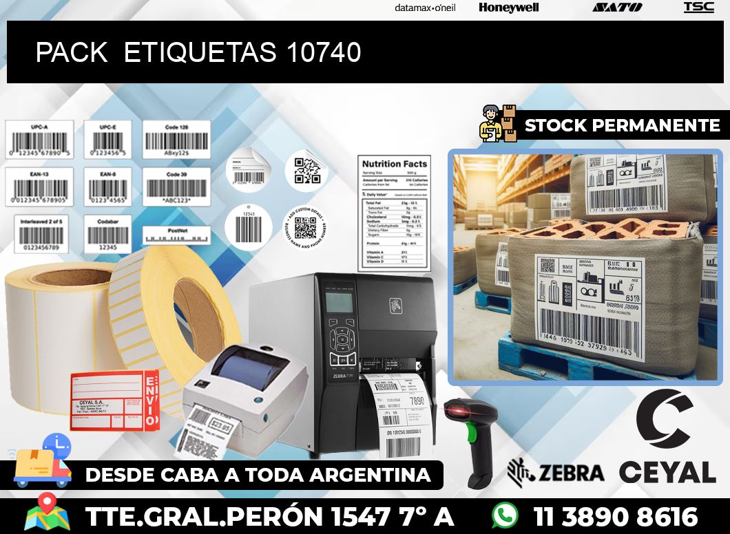 PACK ETIQUETAS 10740