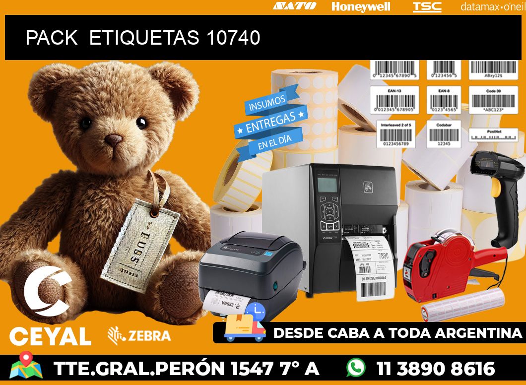 PACK ETIQUETAS 10740