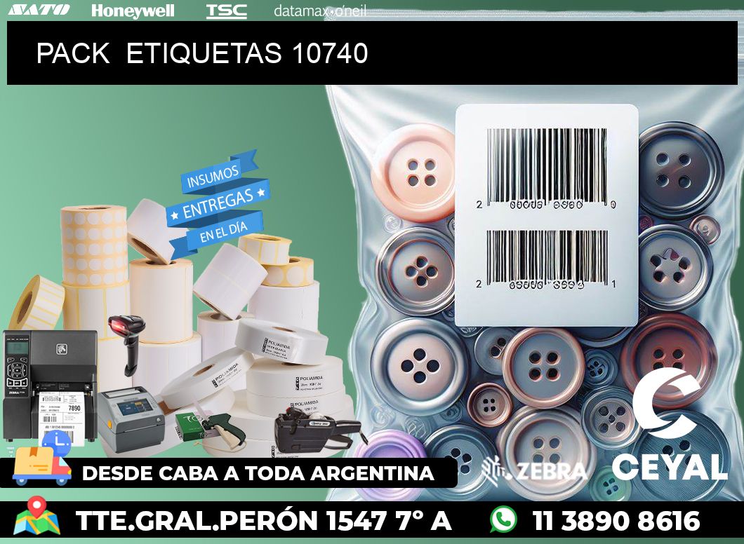 PACK ETIQUETAS 10740