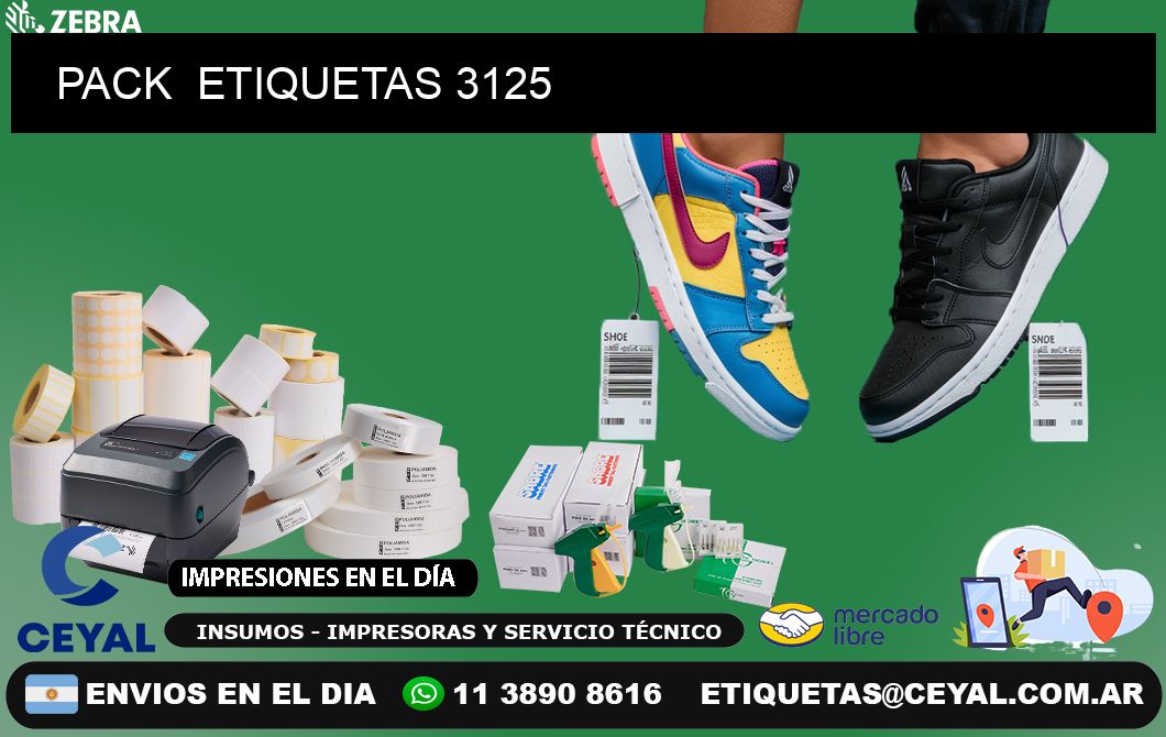 PACK ETIQUETAS 3125