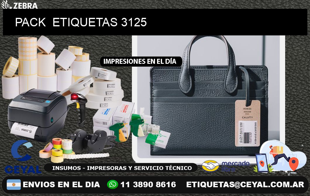 PACK ETIQUETAS 3125