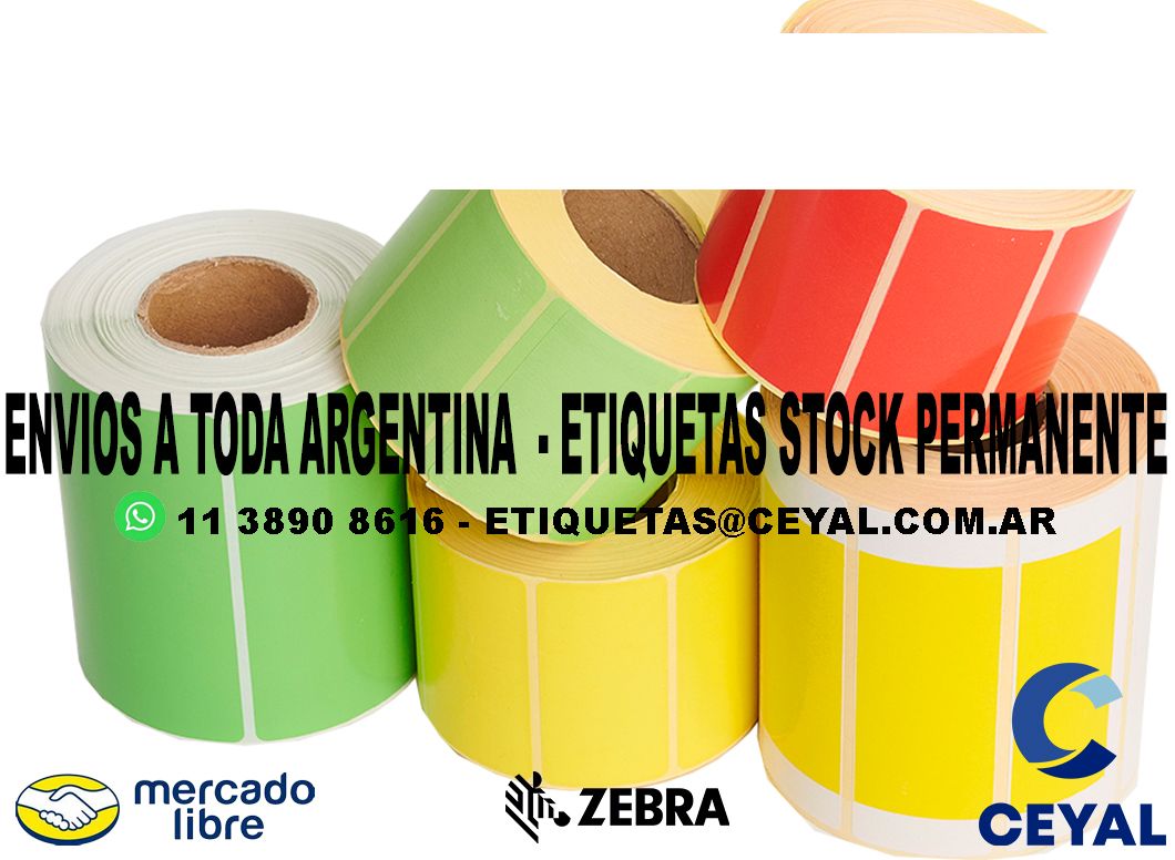 15 CAJAS DE ETIQUETAS 33 x 74 ILUSTRACION X 1000 UNIDADES