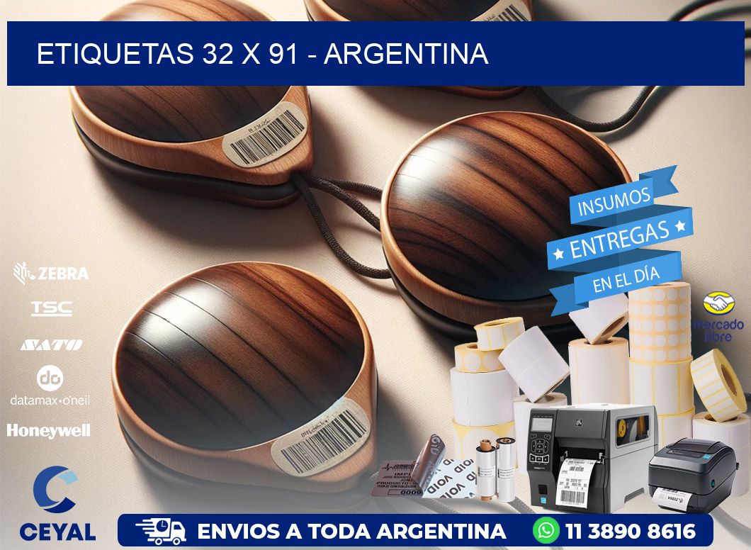 ETIQUETAS 32 x 91 - ARGENTINA