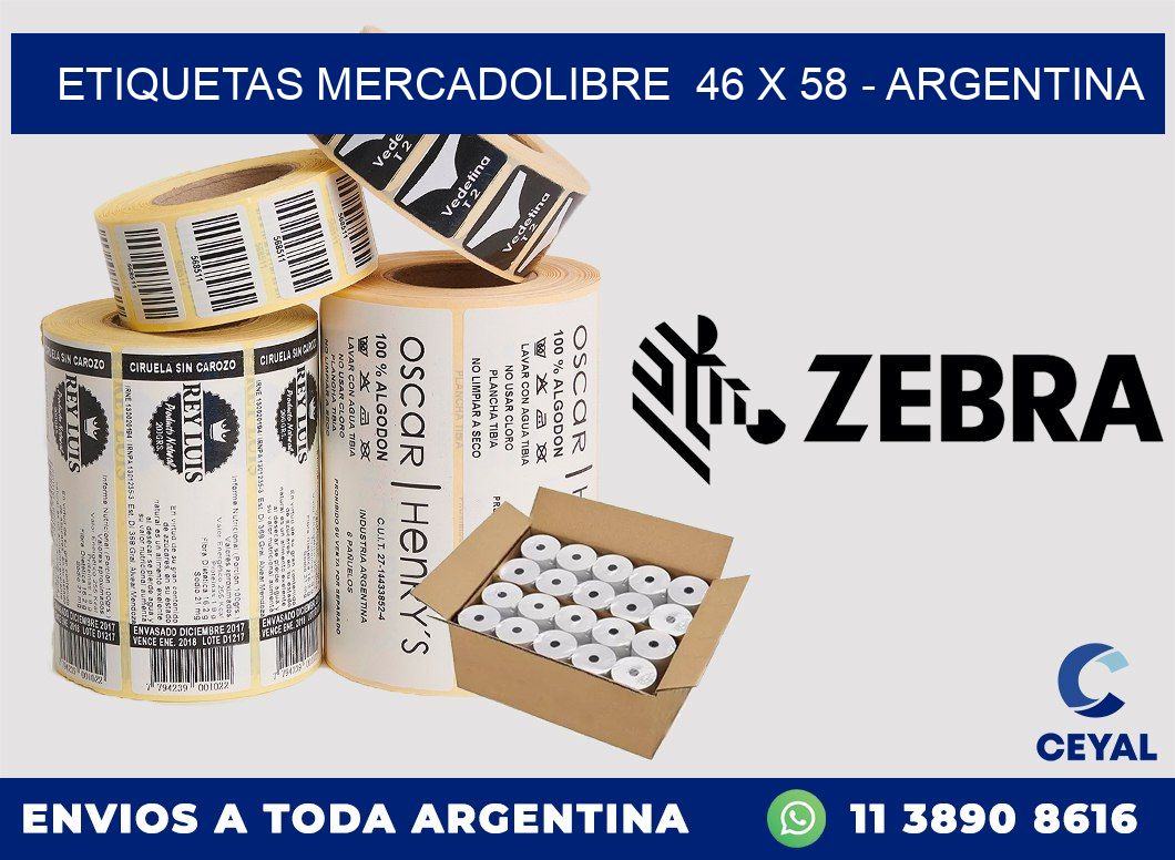 ETIQUETAS MERCADOLIBRE  46 x 58 – ARGENTINA