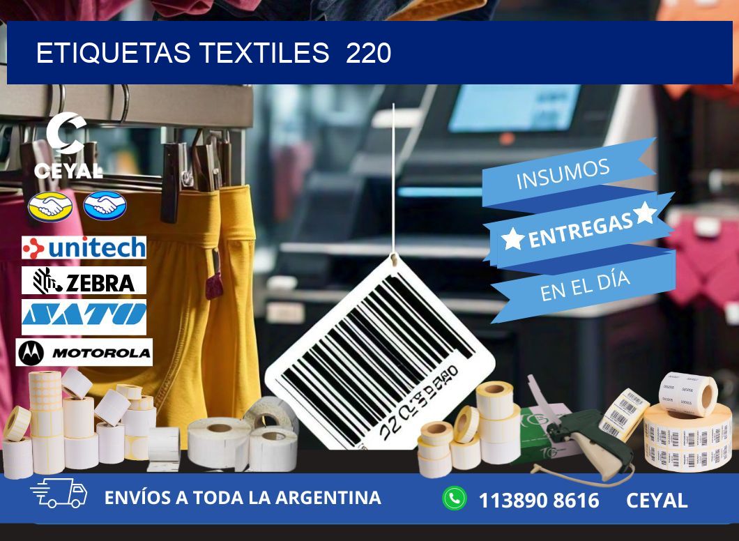 ETIQUETAS TEXTILES 220