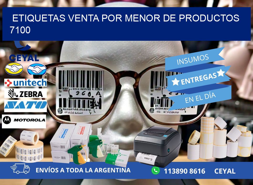 ETIQUETAS VENTA POR MENOR DE PRODUCTOS 7100