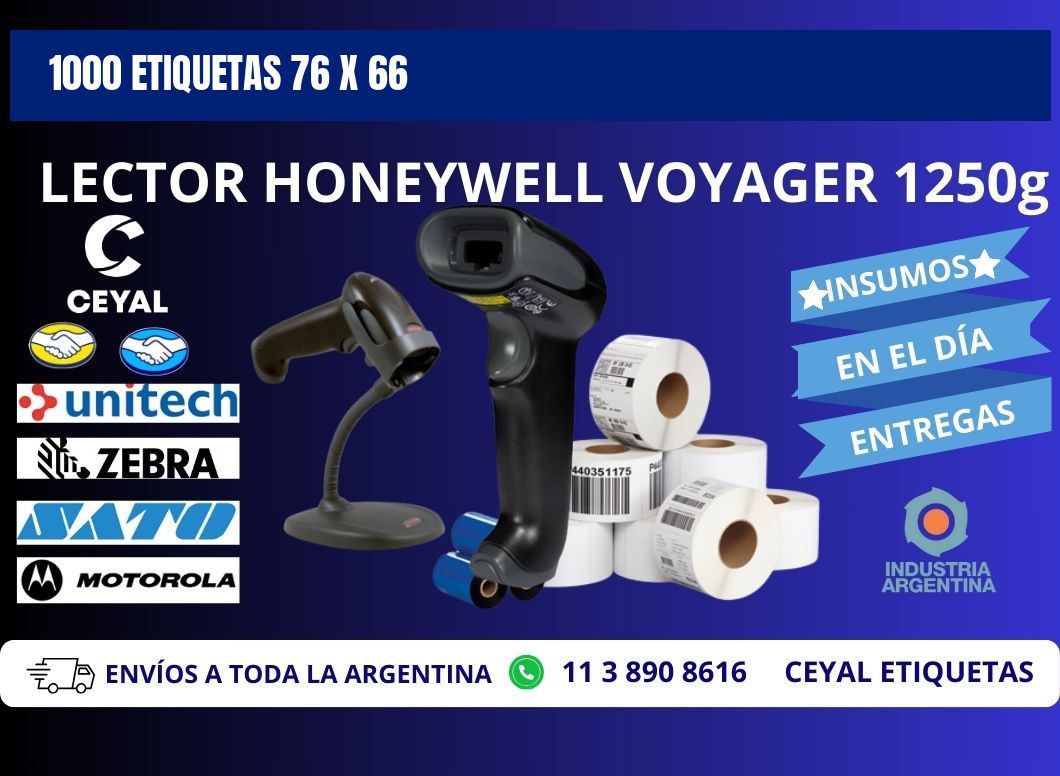 1000 ETIQUETAS 76 x 66