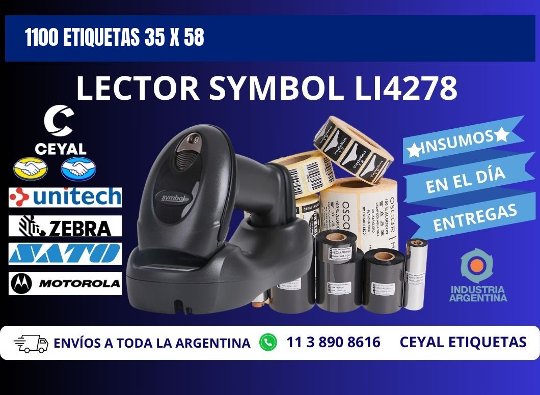 1100 ETIQUETAS 35 x 58