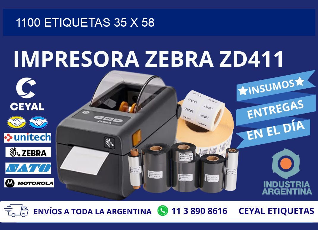 1100 ETIQUETAS 35 x 58