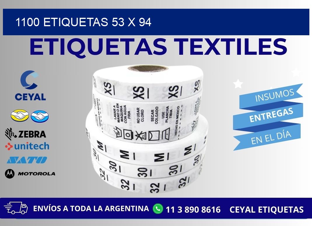 1100 ETIQUETAS 53 x 94