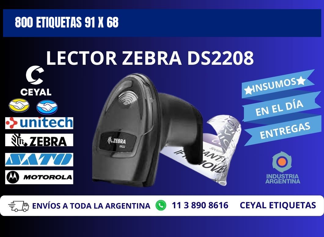800 ETIQUETAS 91 x 68