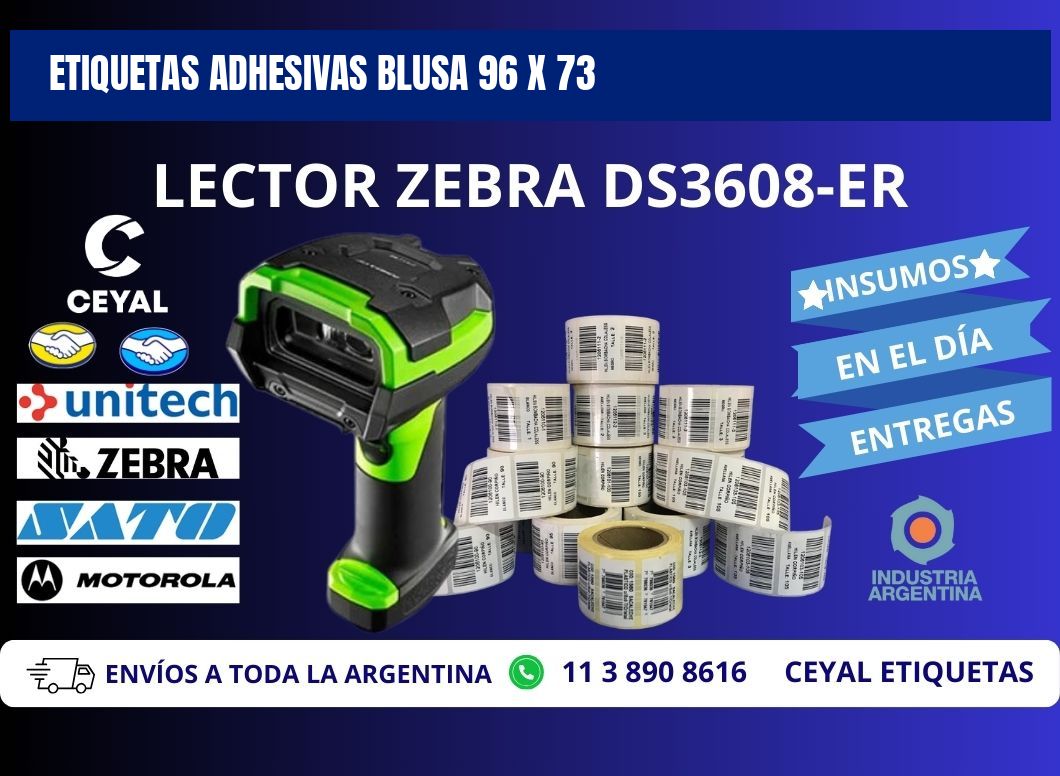 ETIQUETAS ADHESIVAS BLUSA 96 x 73
