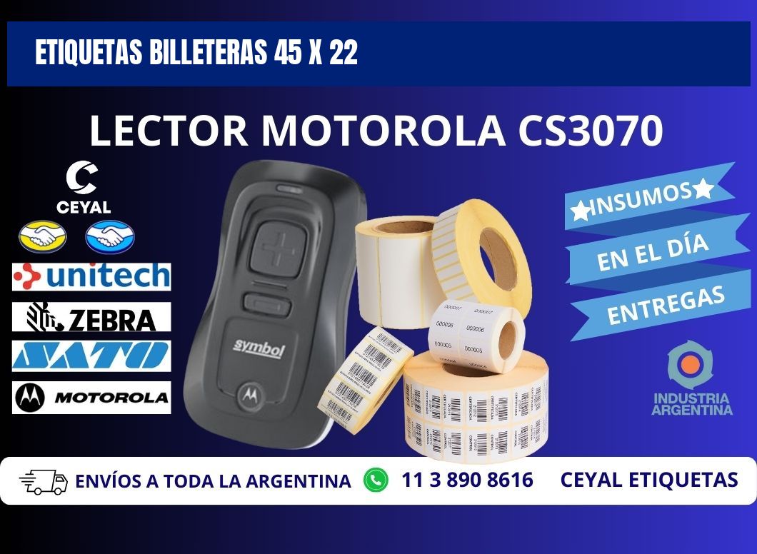 ETIQUETAS BILLETERAS 45 x 22