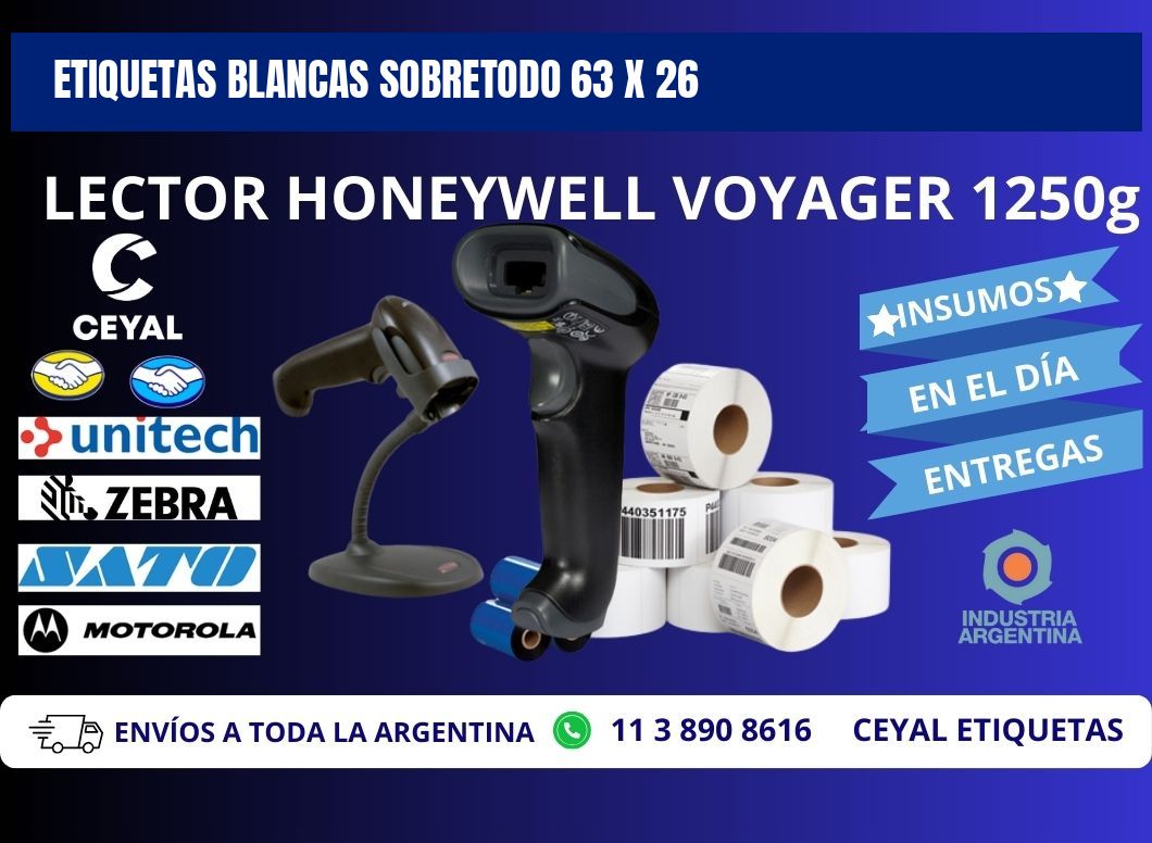 ETIQUETAS BLANCAS SOBRETODO 63 x 26