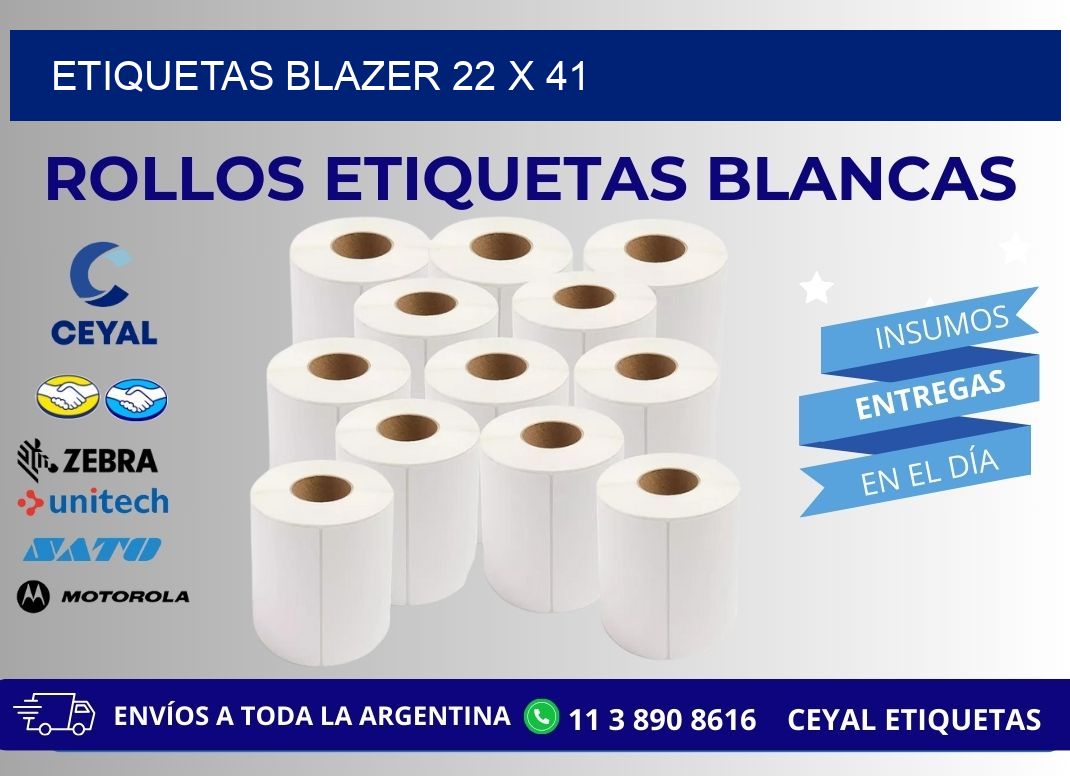ETIQUETAS BLAZER 22 x 41