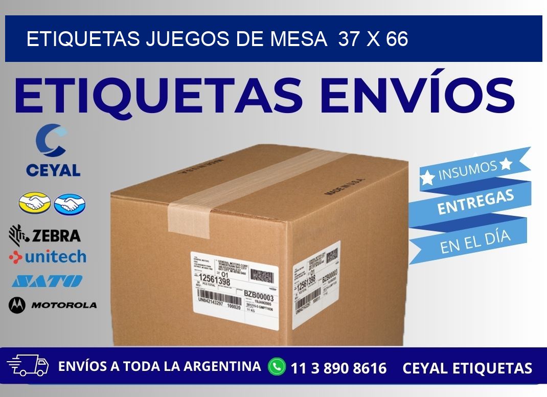 ETIQUETAS JUEGOS DE MESA 37 x 66