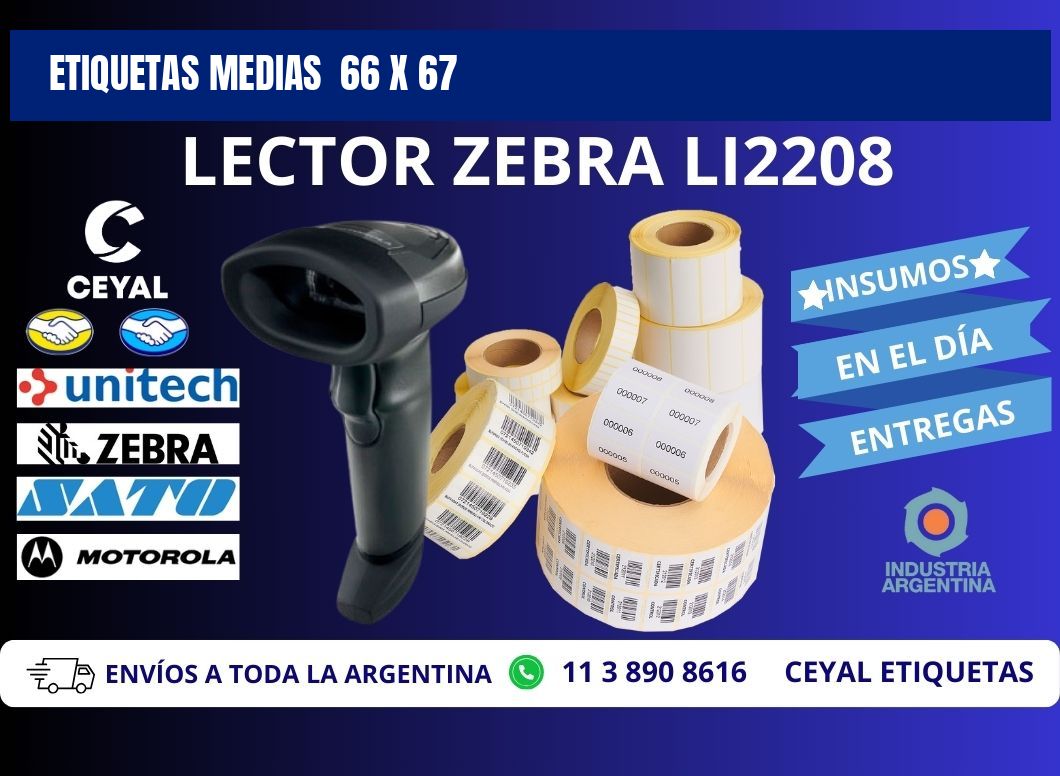 ETIQUETAS MEDIAS 66 x 67
