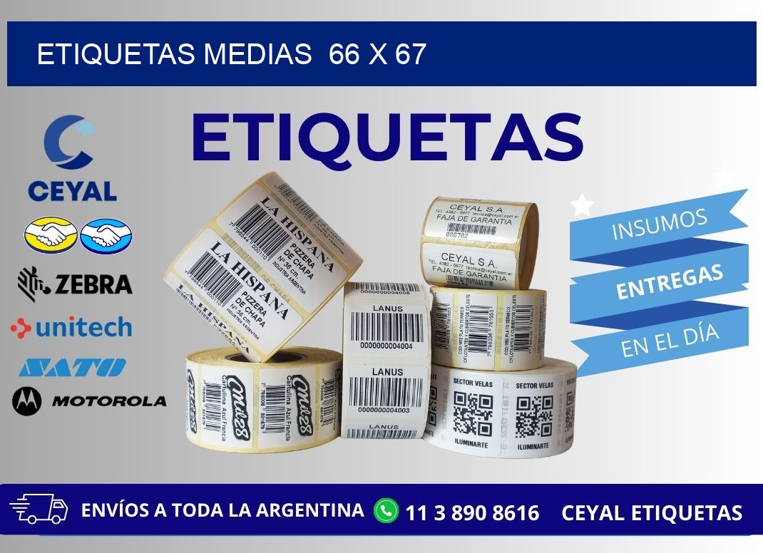 ETIQUETAS MEDIAS 66 x 67