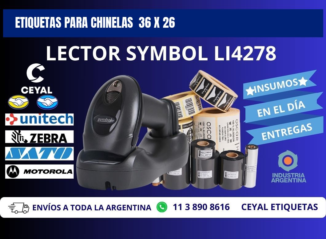 ETIQUETAS PARA CHINELAS 36 x 26