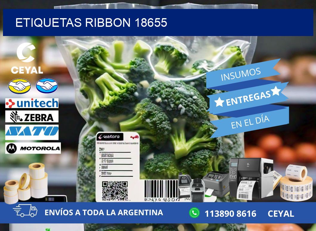 ETIQUETAS RIBBON 18655
